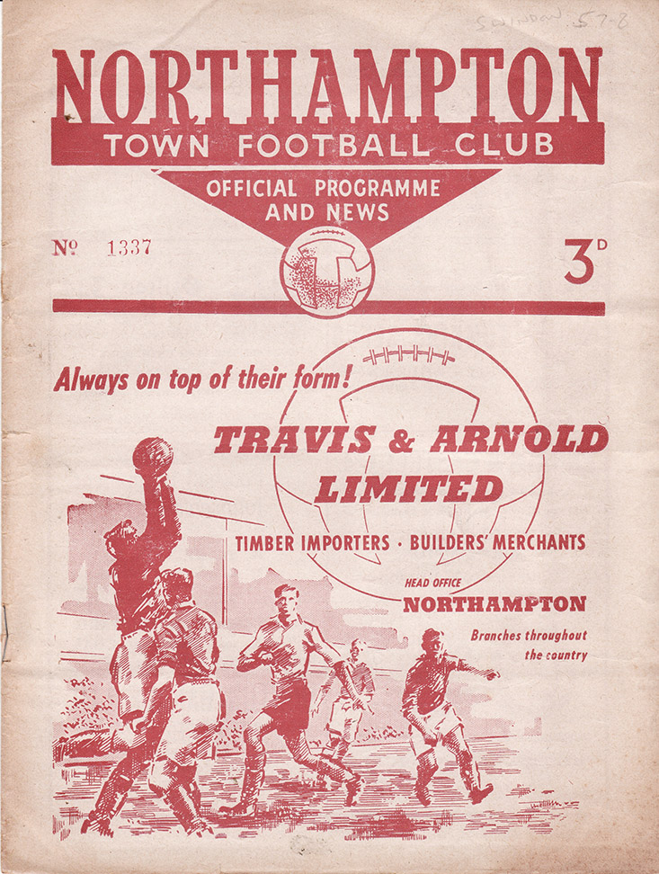 <b>Saturday, February 1, 1958</b><br />vs. Northampton Town (Away)
